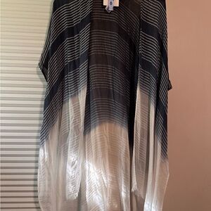 Striped Navy/ White Kimono | Nordy Rack